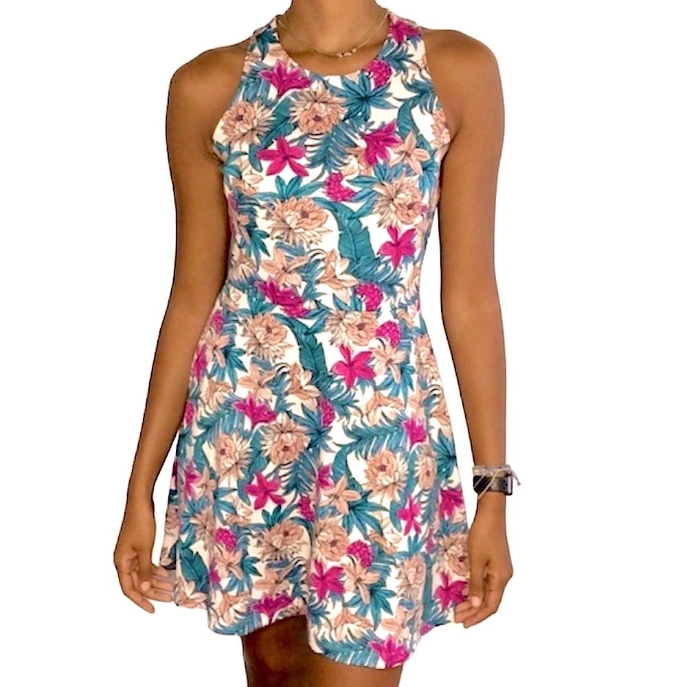 H&M Floral Print Fit‎ & Flare Dress​​​